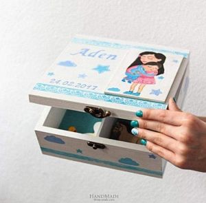 Baby keepsake box "Gift for newborn"'
