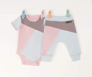 Baby set: onesie and pants "Three colors"