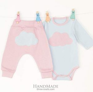Baby set with bodysuit Clouds