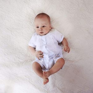 Baptism outfit. Boys christening romper