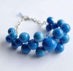 Bead bracelet "Blue sky"
