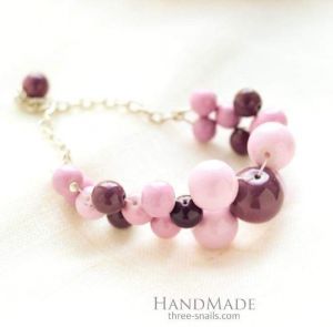 Bead bracelets "Lilac"