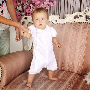 Beautiful baby clothes for girls. Bodysuit "Amur"