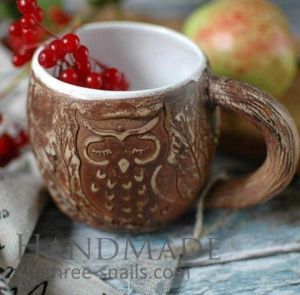 Big coffee mug "Owl"