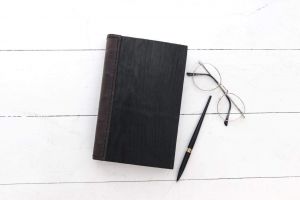 Black wooden notebook "Business"