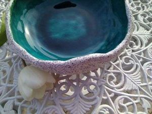 Blue glazed bowl "Blue Lagoon"