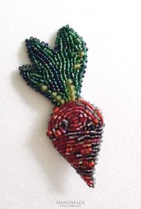 Brooches "Beet"