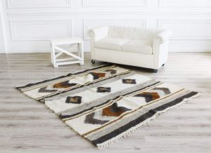 Carpet rug "Lozenge in lozenge"