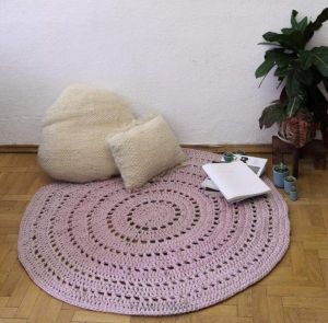 Carpet rug "Pink tenderness"