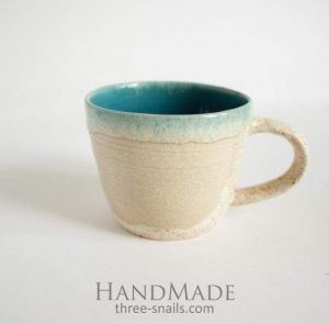 Ceramic cup "Milk glaze"
