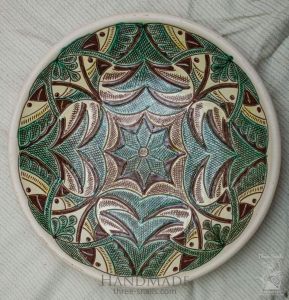 Ceramic decorative plate "Birds"