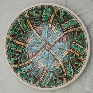 Ceramic decorative plate "Kolovrat"