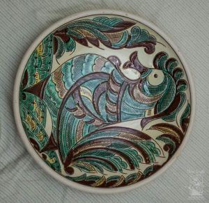 Ceramic decorative plate "The Humpbacked Horse"