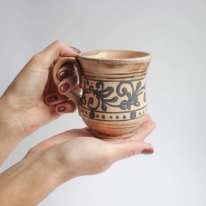 Ceramic mug High-form "Ethnic pattern"