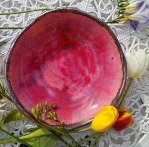 Ceramic pink bowl "Pink dream"