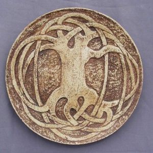 Ceramic plate "Celtic Tree of Life"