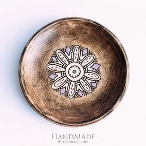 Ceramic plates "Flower"