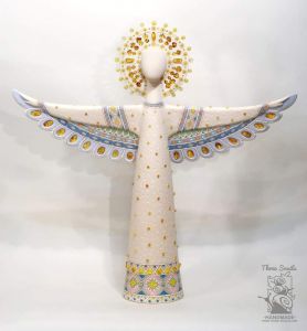 Ceramic sculpture "Christmas Angel"