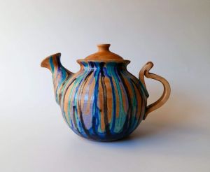 Ceramic teapots "Blue pastels"
