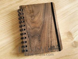 Classic wooden notebook