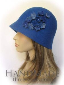 Cloche hat "Blue dream"