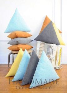 Cotton triangle pillow case