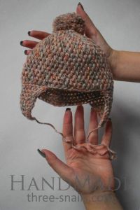 Crochet baby hats "Beige harmony"