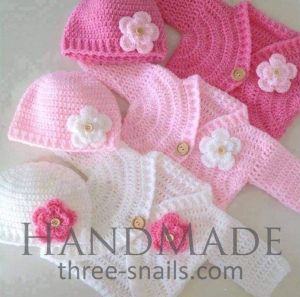 Crochet newborn outfits "Flower"