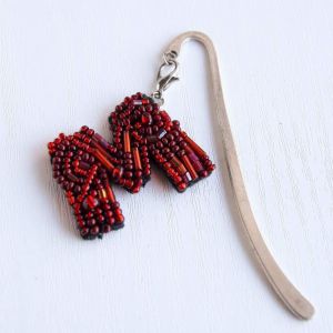 Custom bookmark of beads - "My personal letter"