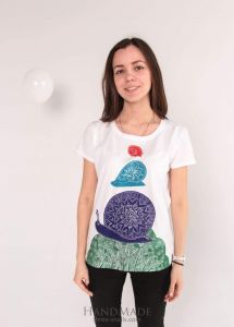 Custom printed t-shirt "Three Snails"