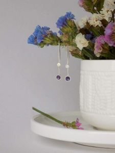 Dangle earrings "Lilac spring"