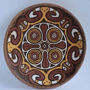 Decorative ceramic plate "Heavy crop"