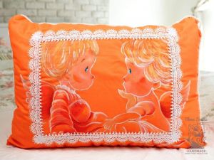 Decorative cushion "Angel's whisper"