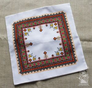 Decorative pillow cover "Embroidery"