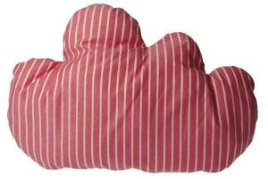 Decorative pillows for bed "White striped cloud"
