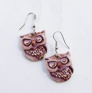 Diy earrings "Owl"