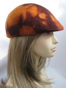 Duckbill flat cap "Amber autumn"