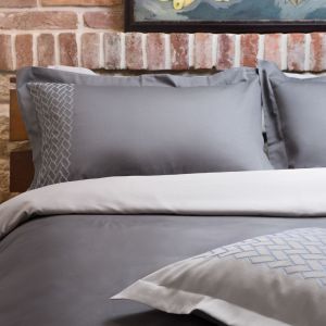Embroidered bed linen set "Mr. Gray"