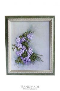 Embroidery flowers picture "Lilac"