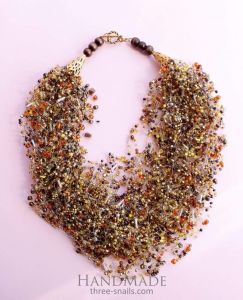 Fashion jewelry sets "Gold of autumn"