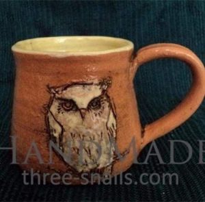 Fireclay cup "Owl"