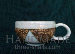 Fireclay tea cup "Schemes"
