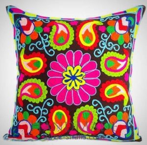 Floral throw pillow cover