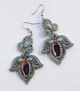 Flower earrings "Ancient beauty"