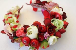 Flower headband "Strawberry"