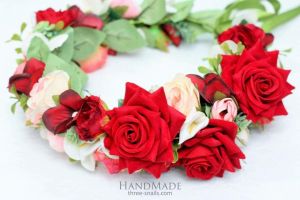 Flower headbands "Luxurious roses"