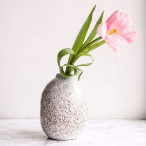 Gray ceramic vases