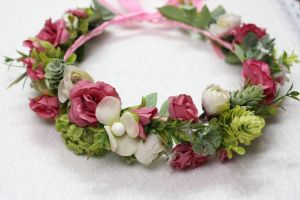 Green floral wreath "Green day"