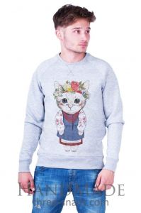 Grey Man Sweatshirt «Kitten»