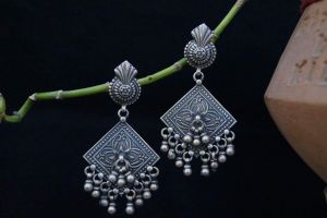 Gypsy dangle silver earrings